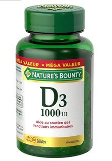 ویتامین د ۳ d3 نیچر بونتی(۵۰۰عددی) Nature's Bounty Vitamin D3