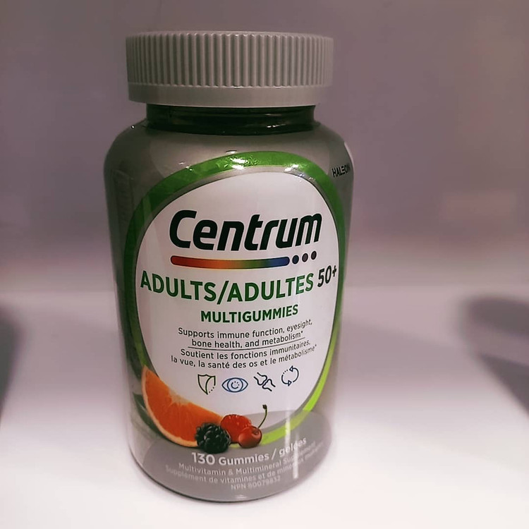 مولتی ویتامین سنتروم پاستیلی بزرگسال بالای 50 سال Centrum Adults (۱۳۰ عددی)
