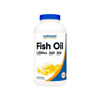 روغن ماهی ناتری کاست 240 عددی Nutricost Fish Oil Softgels