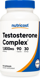 تقویت تستسترون ناتری کاست | ۹۰ کپسول | ۱۸۰۰ میلیگرم در هر سروینگ Nutricost Testosterone Support Complex (90 Capsules) -1800mg Per Serving