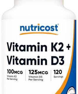 ویتامین D3+K2ناتری کاست ۱۲۰ عددی