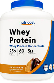 پروتئین وی ناتری کاست طعم شکلات و کره بادامزمینی – Nutricost Whey Protein Concentrate Chocolate PB