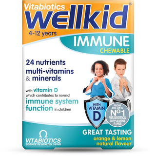 ویتامین جویدنی (ولکید ایمیون ویتابیوتیک) 30 عددی اصل انگلستان Wellkid Vitabiotics Immune Chewable