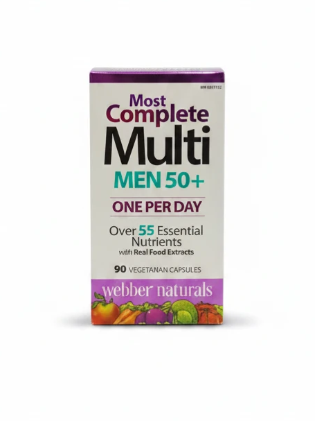 مولتی‌ویتامین کامل آقایان بالای 50 سال وببر نچرالز – Webber Naturals Multi Men 50+**