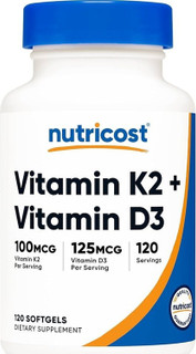 ویتامین D3+K2 ناتری کاست (120 عددی)