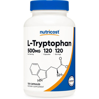 کپسول ال تریپتوفان ناتریکاست Nutricost L-Tryptophan 500mg (120 عددی)
