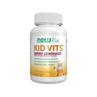 ویتامین جویدنی کودک کید ویتز ناو فودز۱۲۰تایی Now Foods Kid Vits Berry Lemonade Chewable Tablets