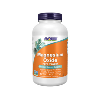 پودر منیزیم اکسید ناو فودز ۲۲۷گرمNow Foods Magnesium Oxide Powder