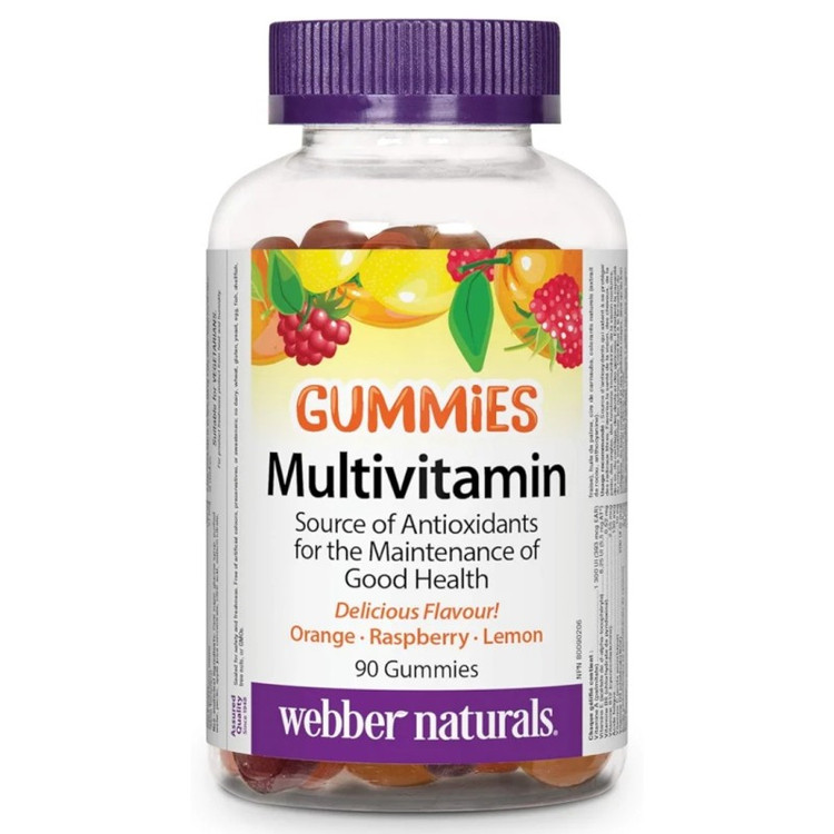 پاستیل مولتی ویتامین Webber Naturals Multi Vitamin Gummies وبر نچرالز (90 عددی)