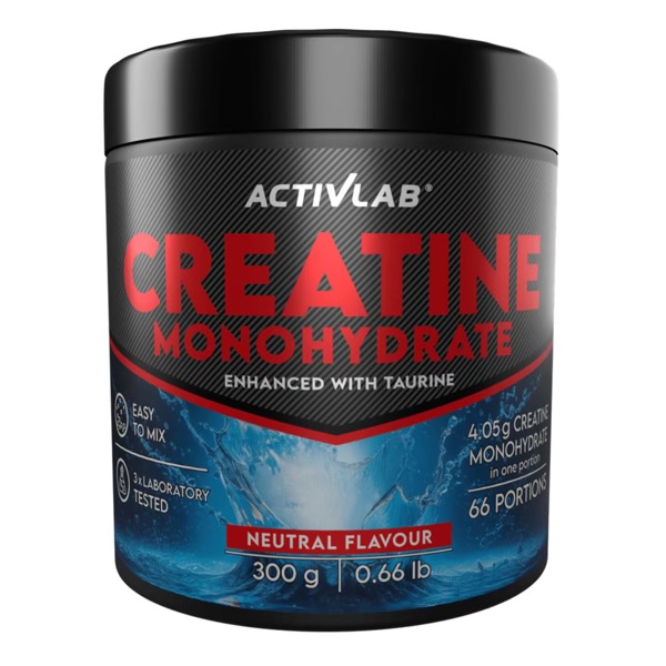 کراتین مونوهیدرات اکتیولب تقویت‌شده با تائورین – 300 گرم Activlab Creatine Monohydrate Enhanced with Taurine – 300g