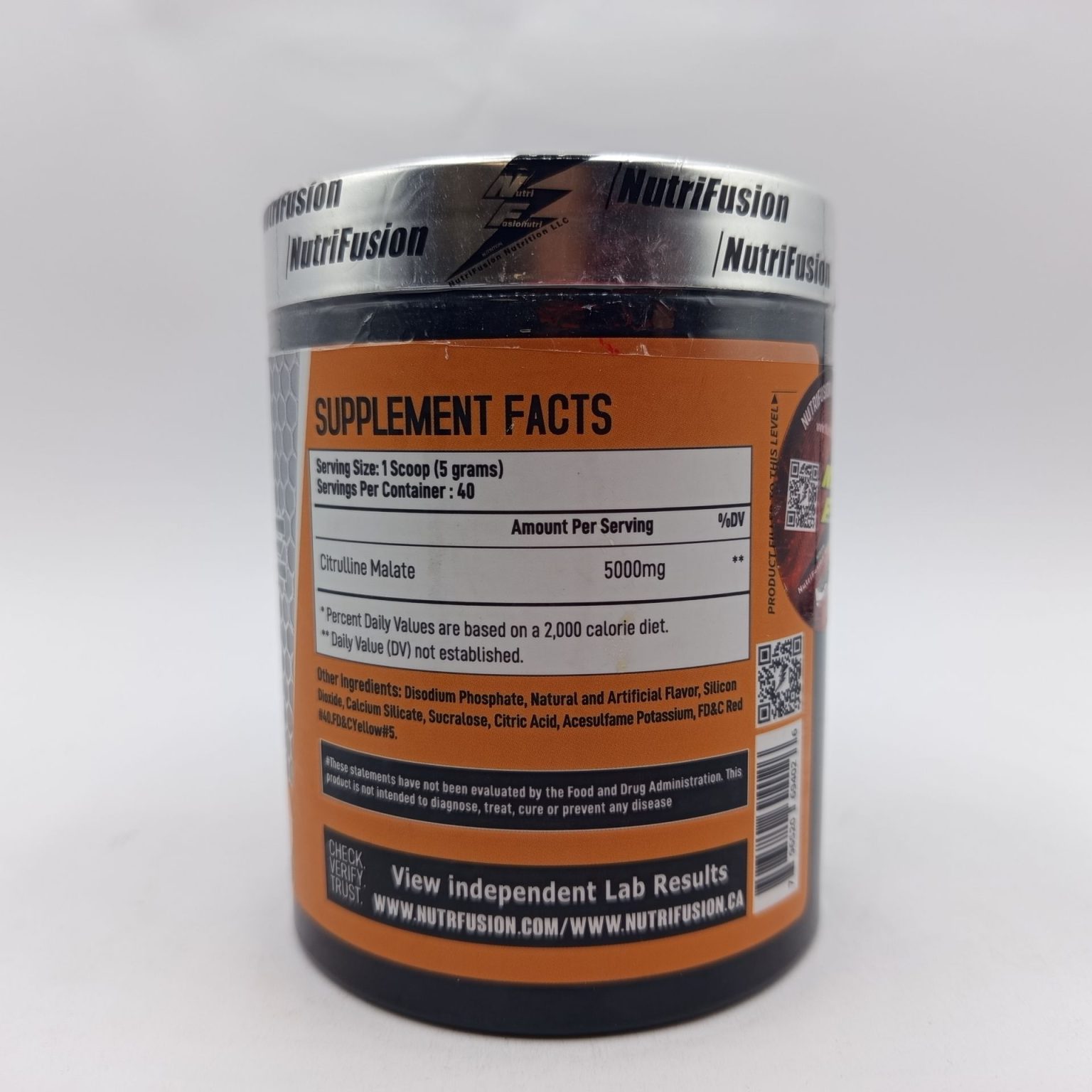 سیترولین نوتریفیوژن NutriFusion Citrulline Malate