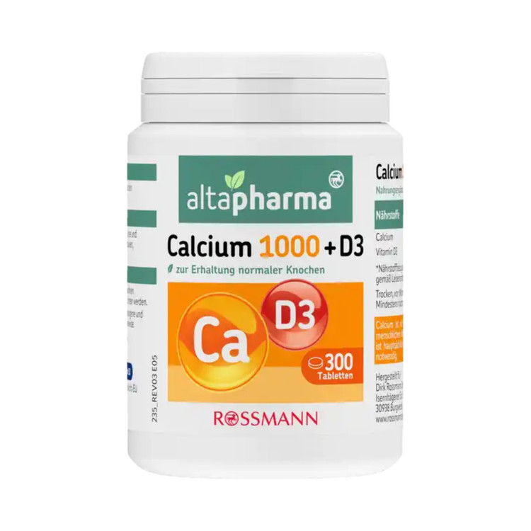 قرص کلسیم D3-1000 آلتافارما-altapharma آلمان ۳۰۰ عدد