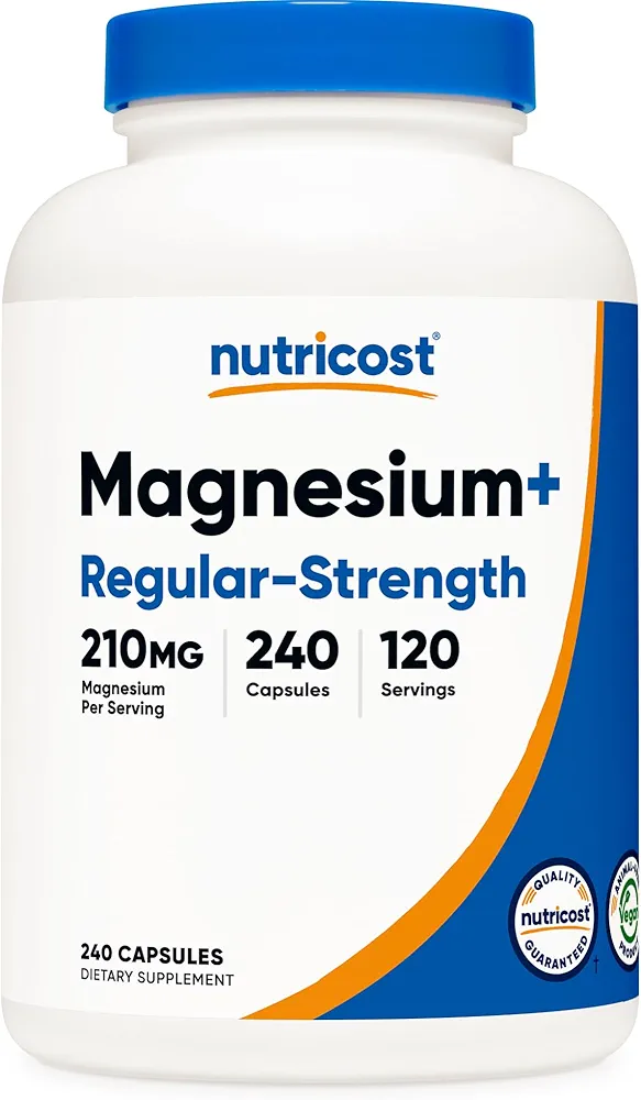 کپسول منیزیم پلاس نوتریکاست +Nutricost Magnesium (240 عددی)