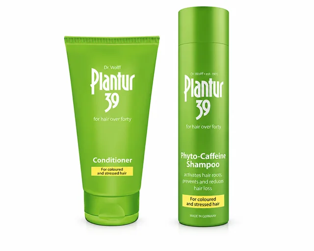 شامپو کافئین فیتو پلانتور 39 (250 میل) و نرم کننده 150 میل | ضد ریزش مو بانوان Plantur 39 Caffeine Shampoo and Conditioner