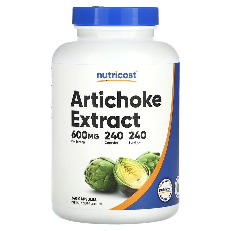کپسول گیاهی پاکسازی کبد ناتری کاست عصاره ارتیچوک  (Artichoke Extract) 600 میلی‌گرم، 240 کپسول