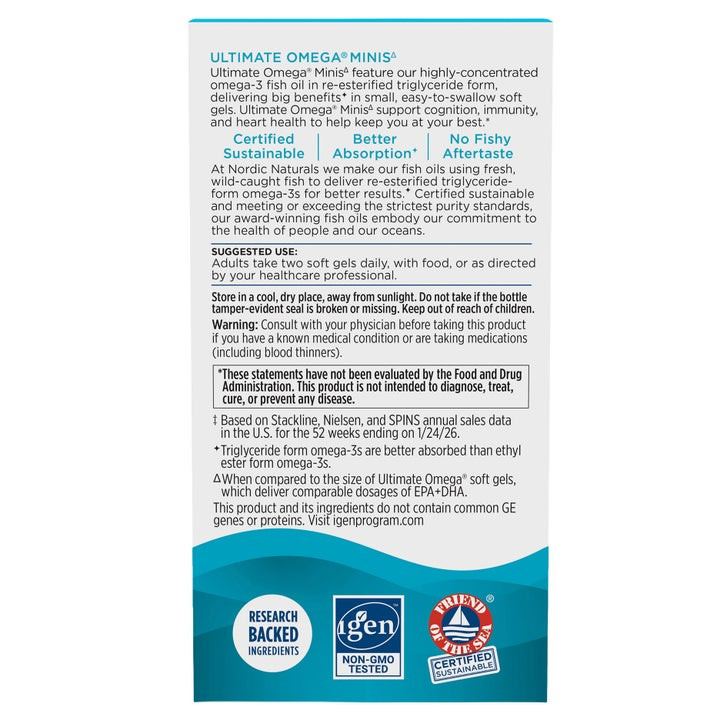 مکمل Ultimate Omega امگا 3 نوردیک نچرالز آمریکاNordic Naturals