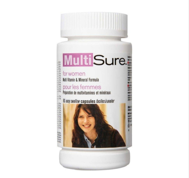مولتیشور بانوان وبر نچرالز |۶۰عددی Webber Naturals MultiSure Women