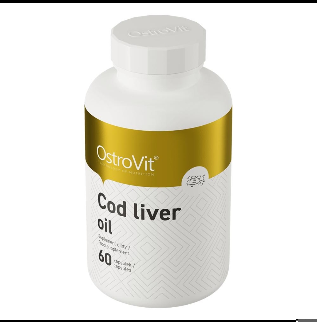 روغن کبد ماهی استروویت ۶۰ سافت ژل | OstroVit Cod Liver Oil