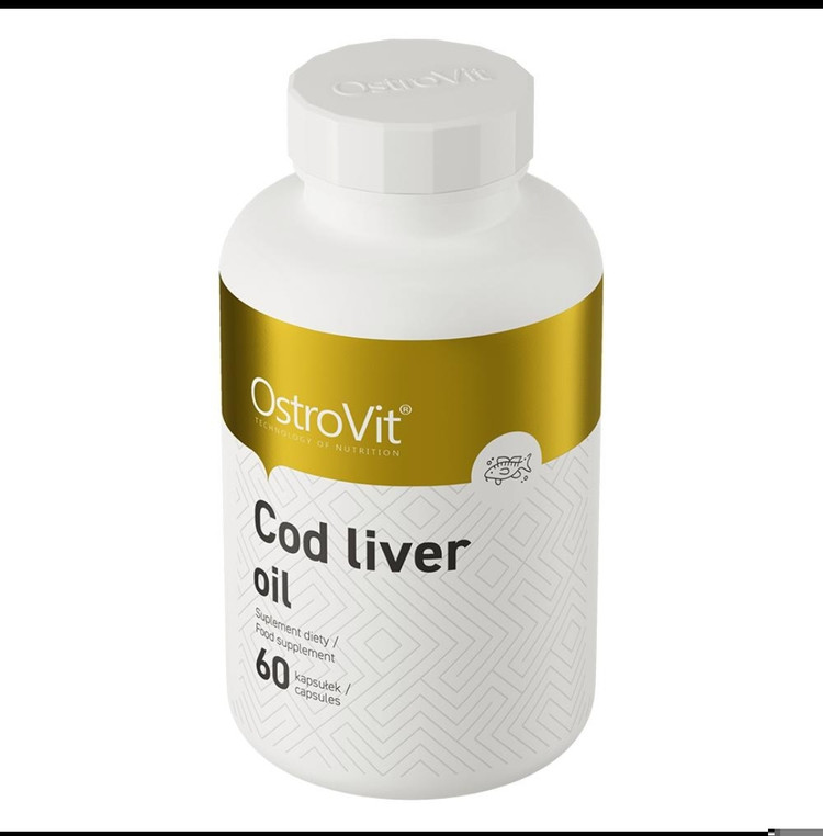 روغن کبد ماهی استروویت ۶۰ سافت ژل | OstroVit Cod Liver Oil