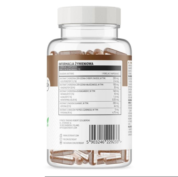 تریپل جینسینگ استروویت ۹۰ عددیOstroVit Triple Ginseng