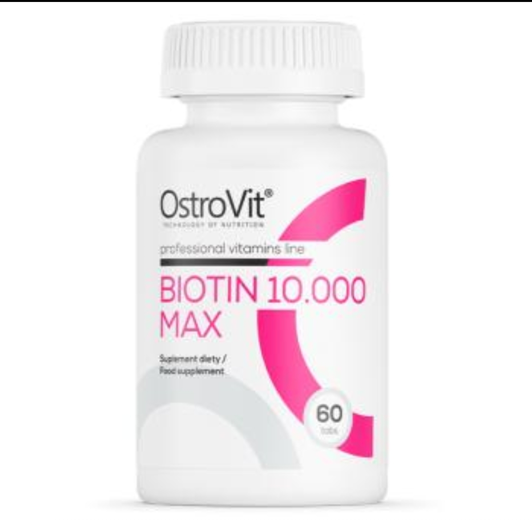 💊 بیوتین ۱۰,۰۰۰ مکس استروویت ۶۰ عددی OstroVit Biotin 10.000 MAX