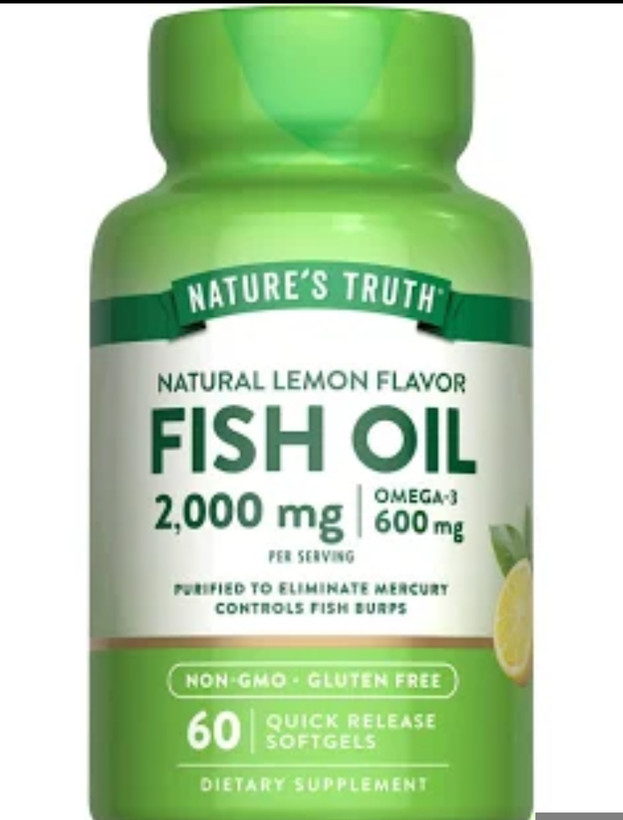 Nature's Truth Fish Oil Omega 3 2000 mg – 60 Softgelsفیش اویل امگا ۳، ۲۰۰۰ میلیگرم Nature’s Truth – ۶۰ عددی