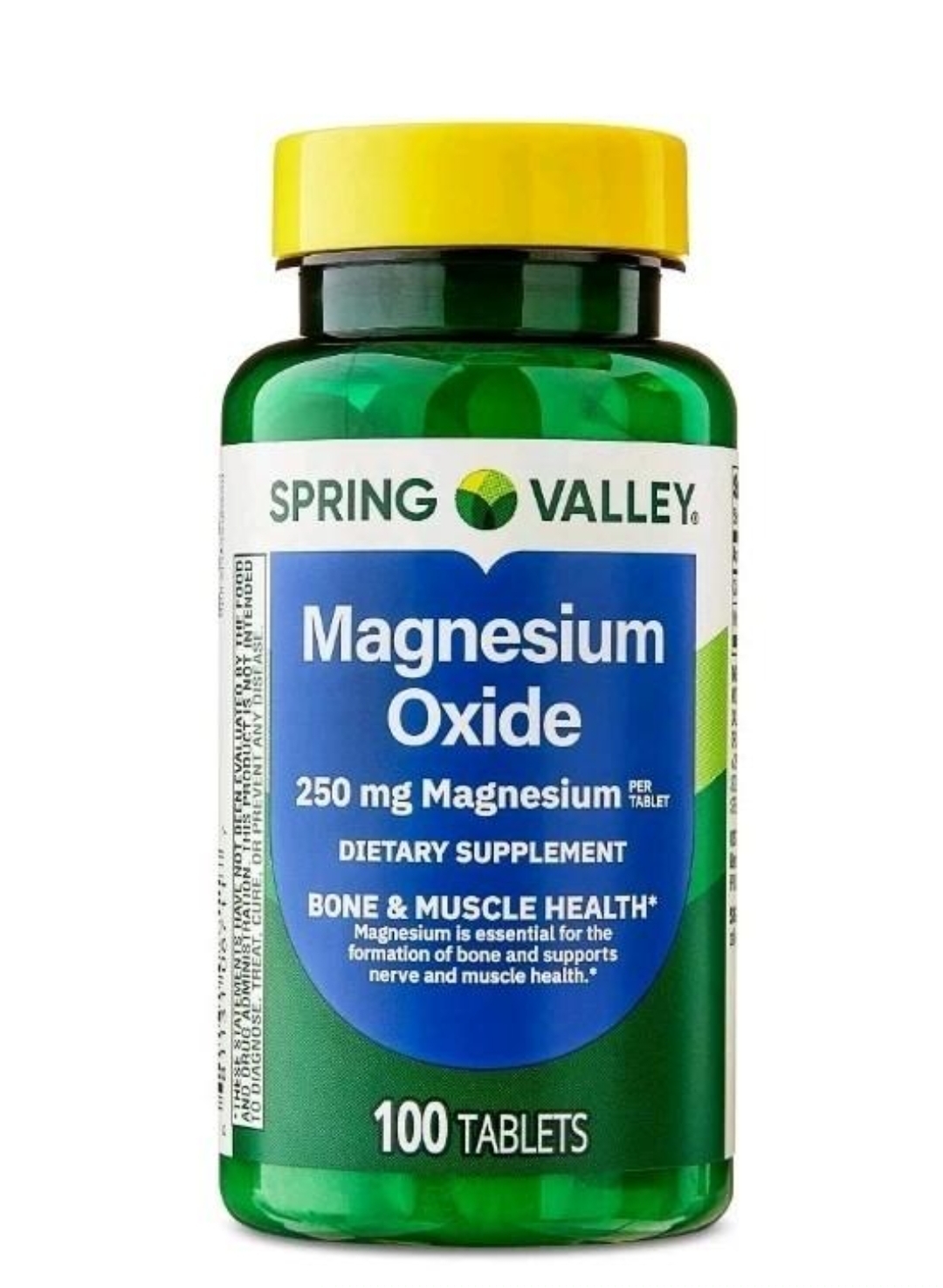 منیزیم اکساید اسپرینگ والی ۲۵۰ میلی‌گرم – ۱۰۰ عددیSpring Valley Magnesium Bone & Muscle Health