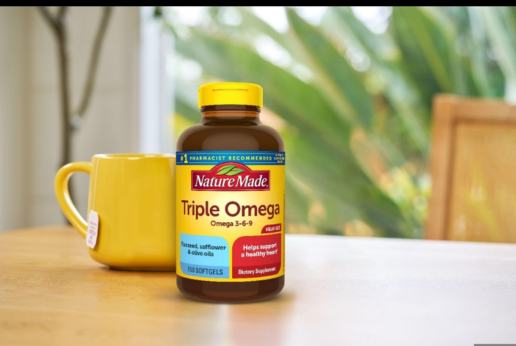 تریپل امگا ۳-۶-۹ نیچر مید – ۱۸۰ سافتژلNature Made Triple Omega 3-6-9