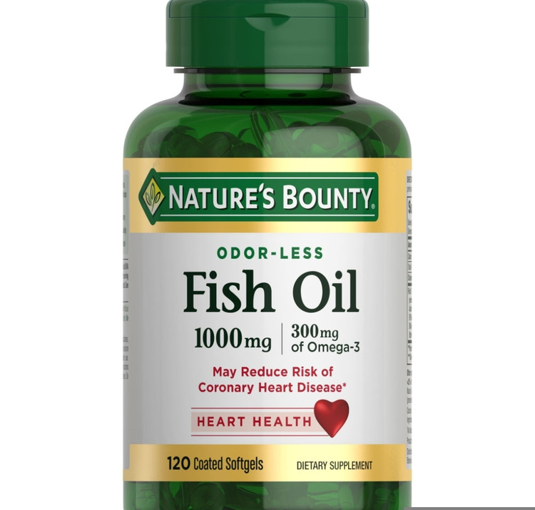 فیش اویل ۱۰۰۰ میلیگرم نیچرز بونتی – ۱۲۰ عددیFish Oil 1000 mgNature’s Bounty