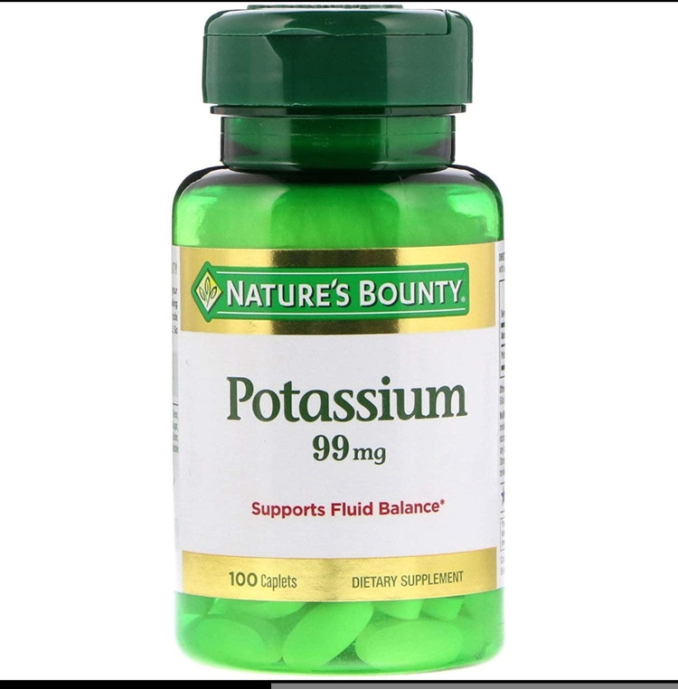 Nature’s BountyPotassium Gluconateپتاسیم ۹۹ میلیگرم نیچرز بونتی – ۱۰۰ عددی