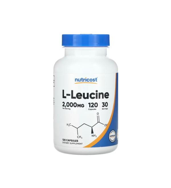 اللوسین نوتریکاست ۱۲۰تایی | Nutricost L-Leucine 500 mg