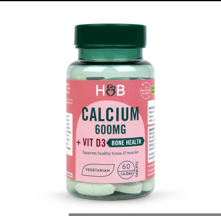 کلسیم ۶۰۰ میلیگرم + ویتامین دی ۶۰تایی D3 | Holland & Barrett
