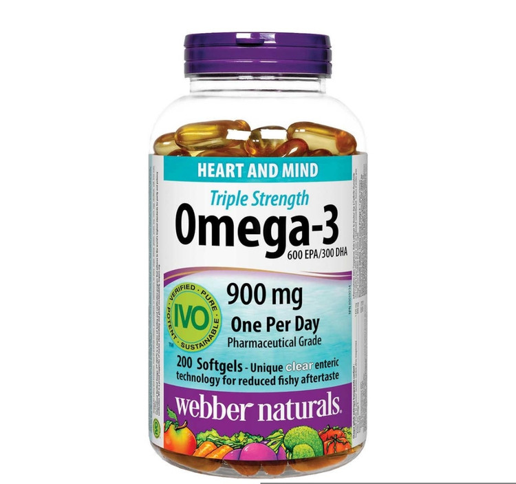امگا ۳ وبرنچرالز Webber Naturals Omega-3 – 200 Softgels