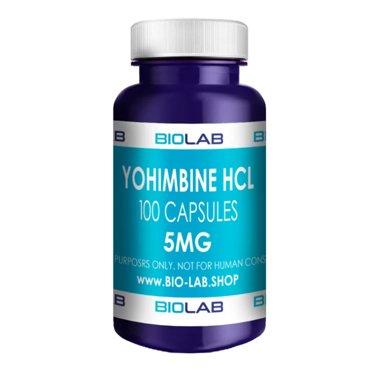 یوهیمبین هیدروکلرایدBiolab Yohimbine HCl 5 mg – 100 Capsules