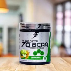 پودر BCAA هفت گرمی نوتریفیوشن NutriFusion 7G BCAA – سیب سبز